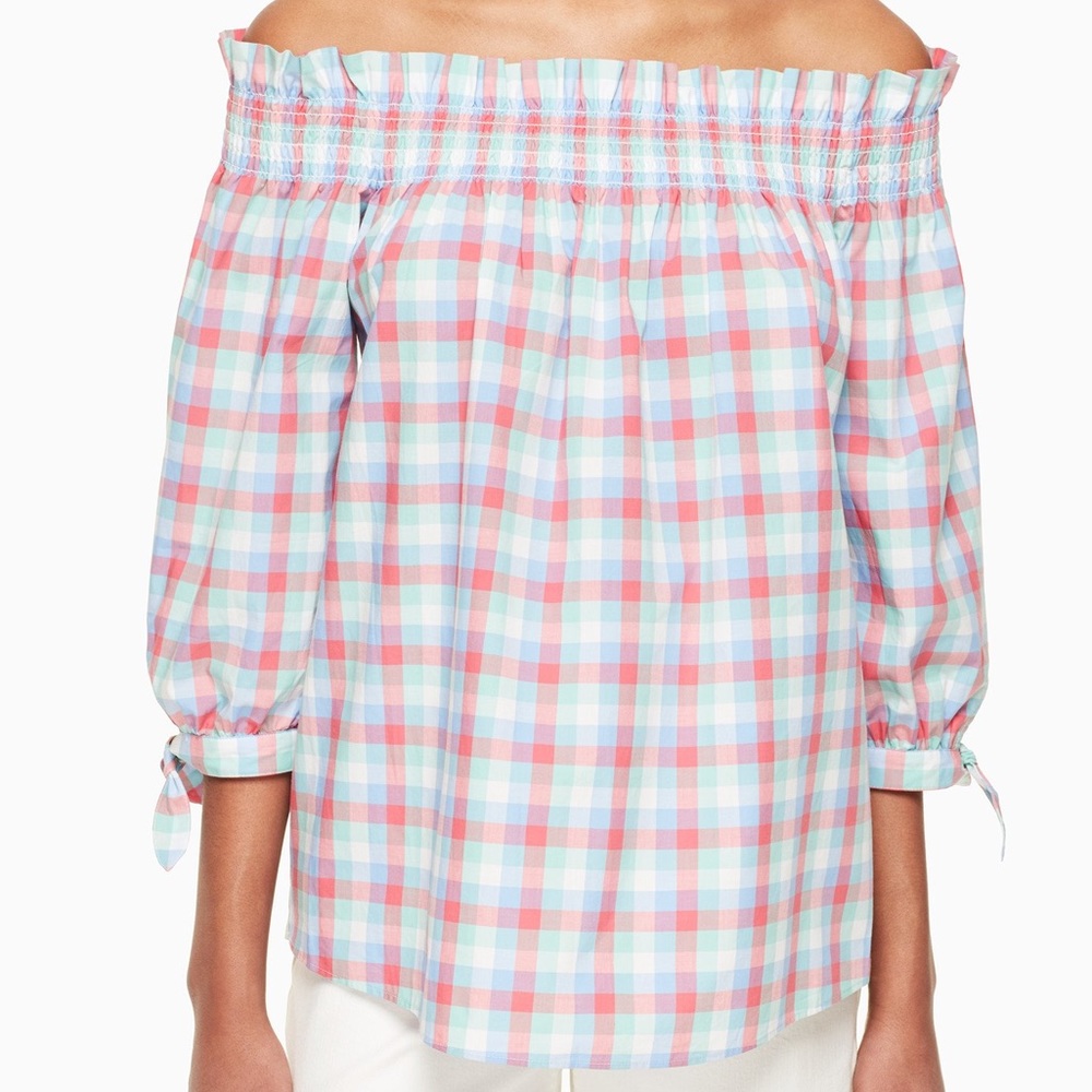 Madras Off Shoulder Top